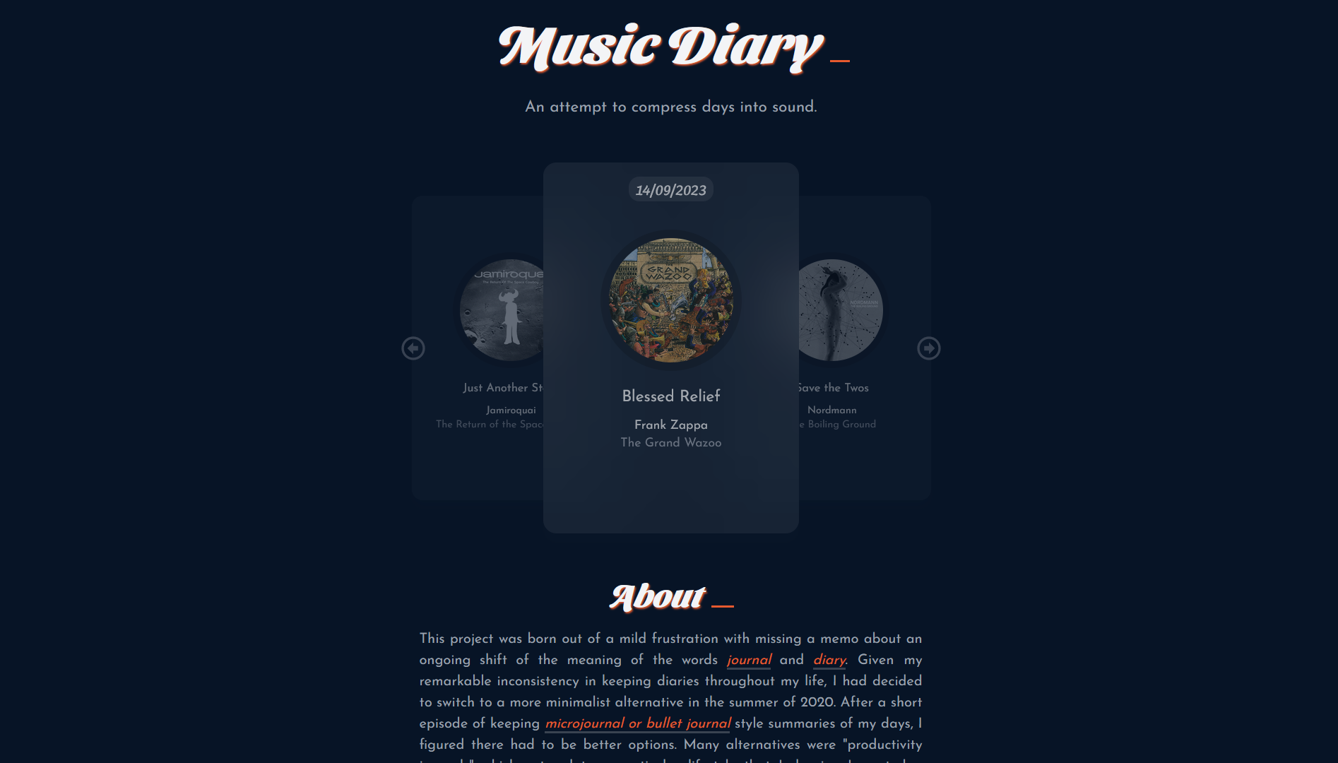 Music Diary